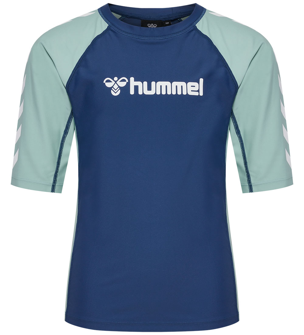 Hummel Badebluse - UV40+ - HmlFiji - Dark Denim