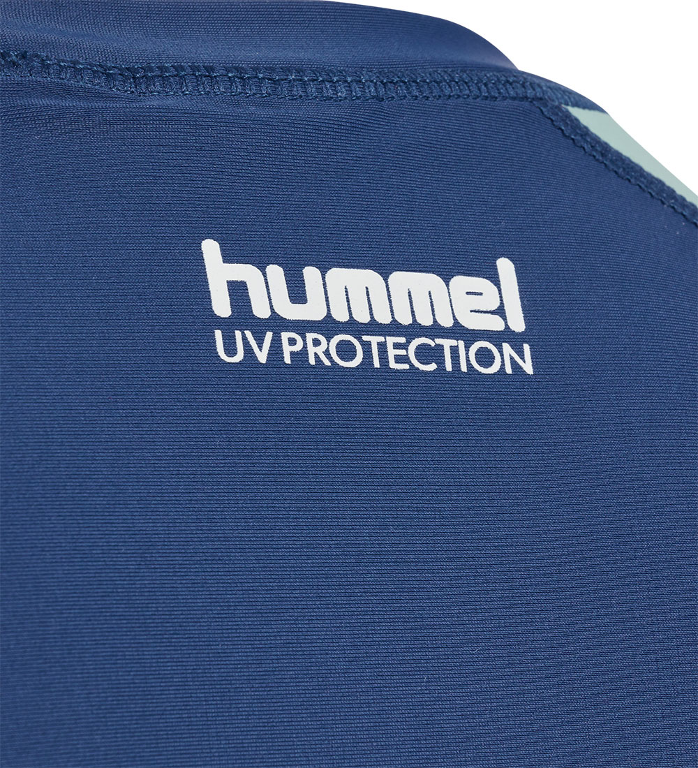 Hummel Badebluse - UV40+ - HmlFiji - Dark Denim