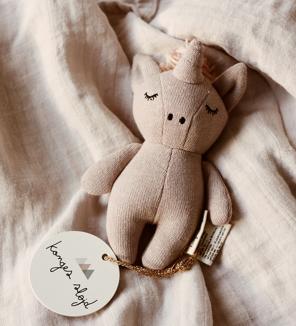 Konges Sløjd Rangle - Mini Unicorn - Rose Fawn