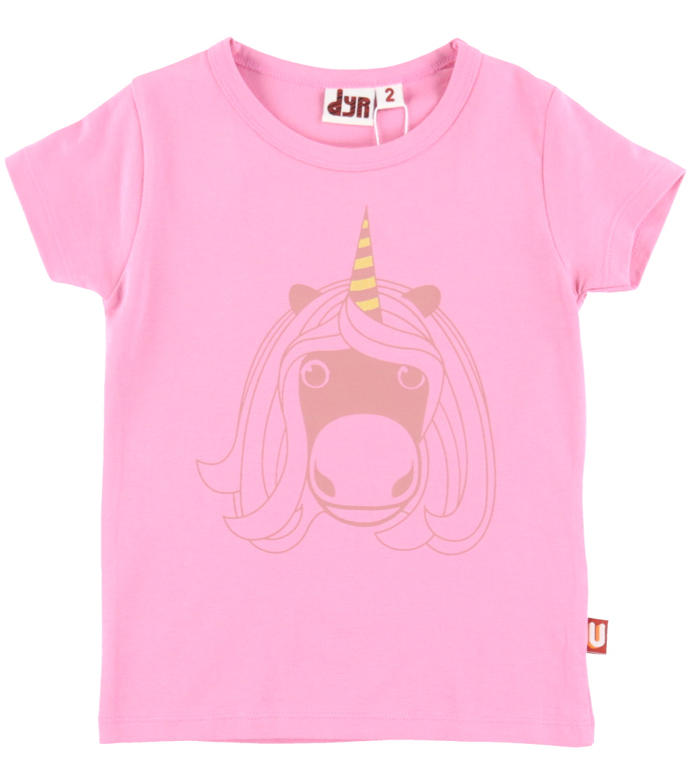 DYR-Cph T-shirt - Dyrgrowl - Lovely Rose Unicorn