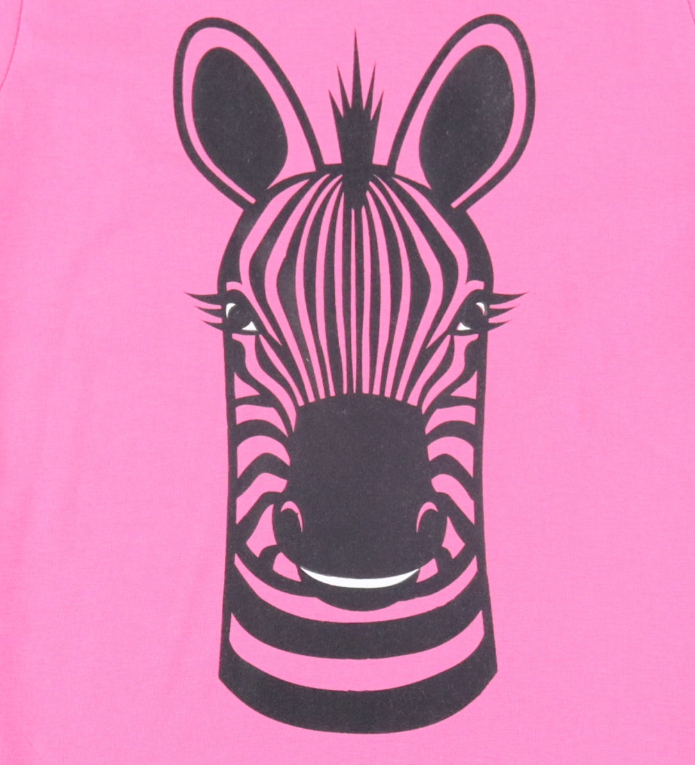 DYR-Cph T-shirt - Dyrgrowl - Super Pink Zebra
