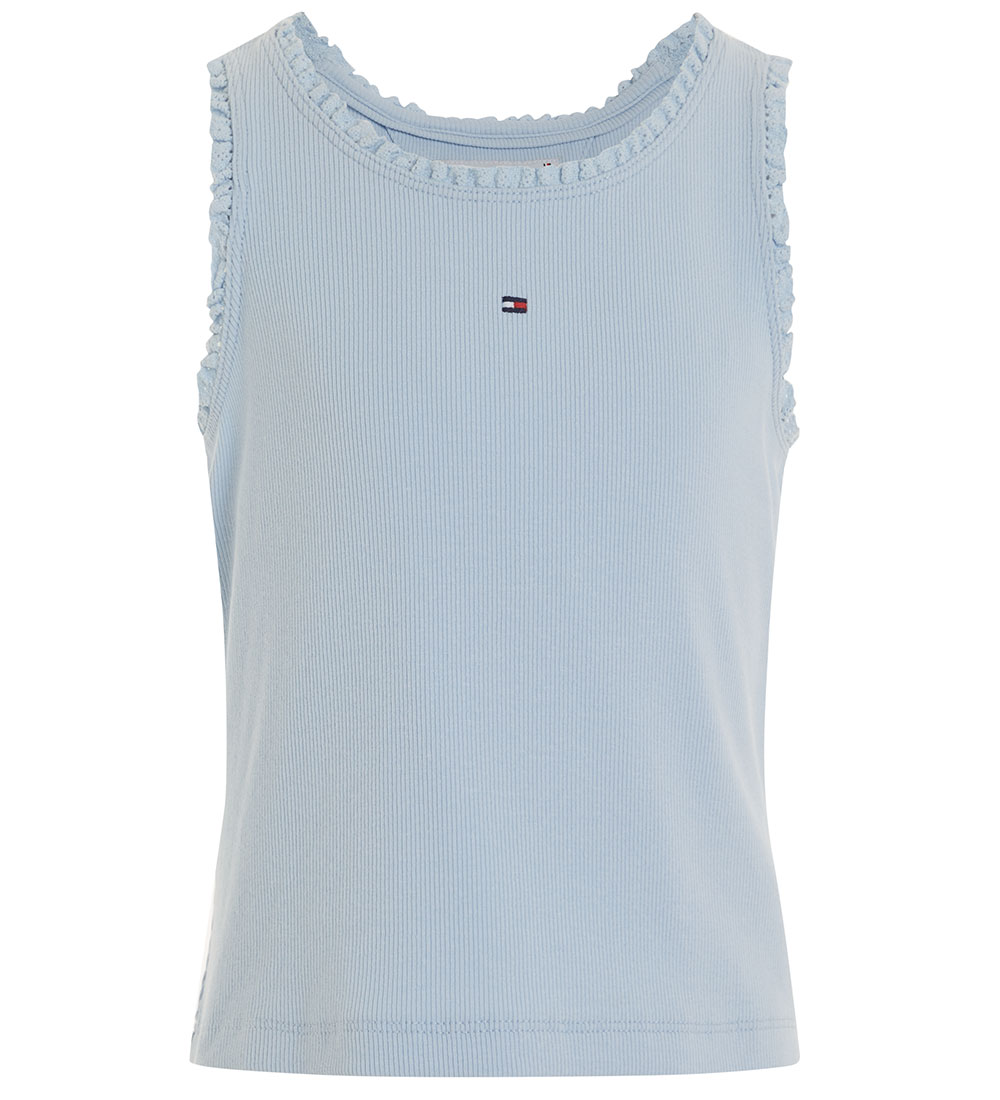 Tommy Hilfiger Top - Rib - Essential - Breezy Blue
