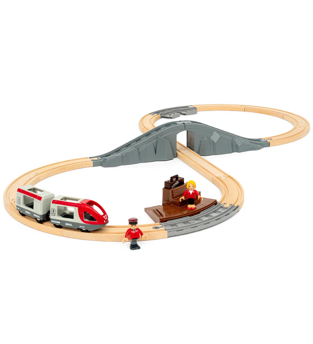 BRIO World Startsæt Med Passagertog - 22 Dele- 36079