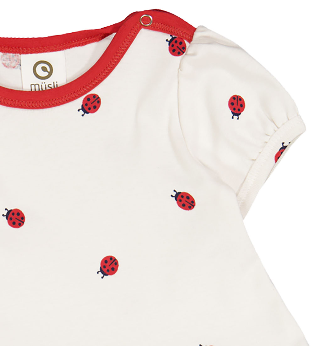 Müsli Kjole - Ladybird - Balsam Cream/Apple Red