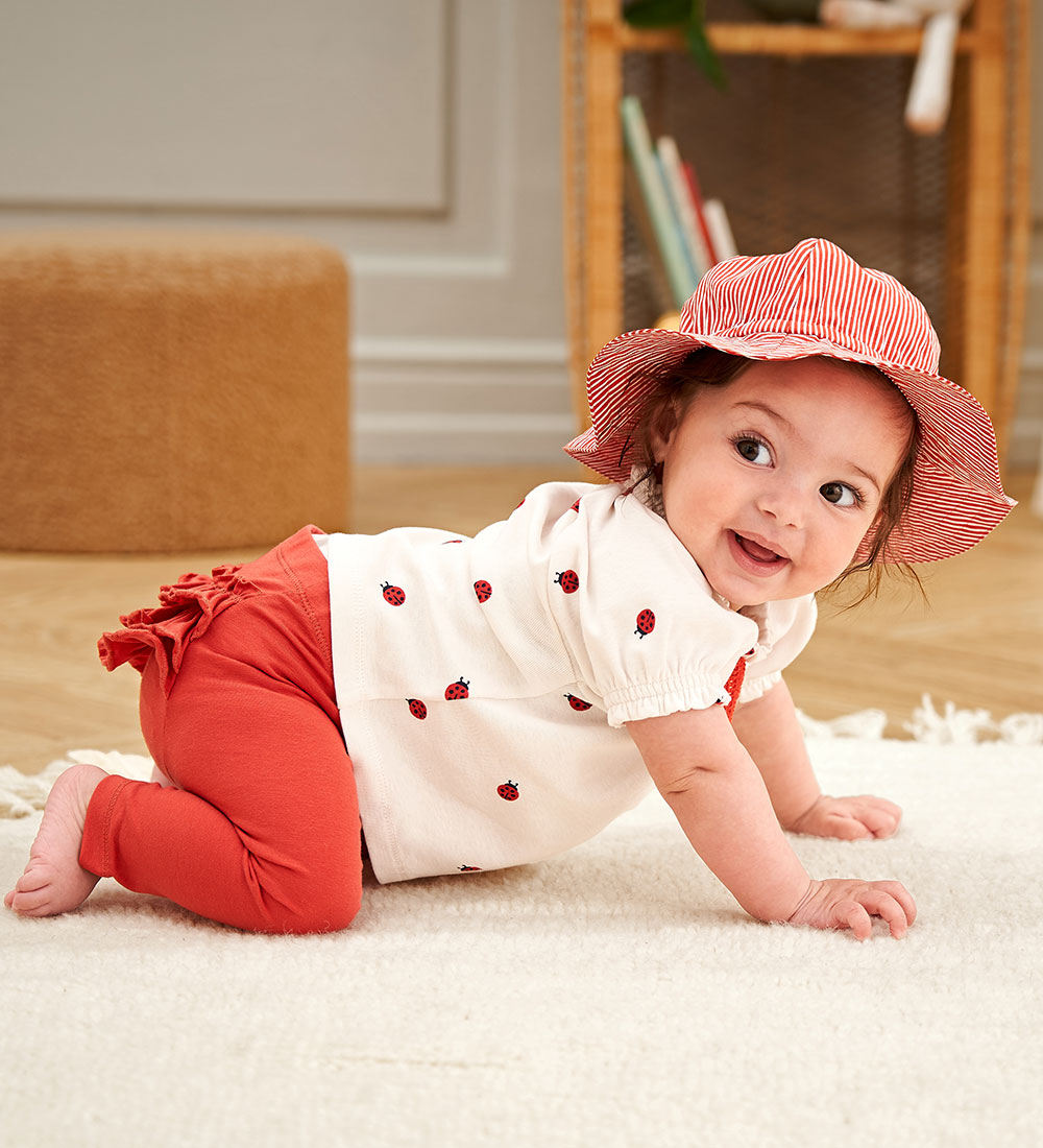 Müsli T-shirt - Ladybird - Balsam Cream/Apple Red