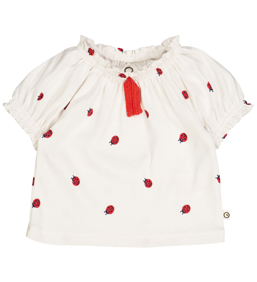 Müsli T-shirt - Ladybird - Balsam Cream/Apple Red