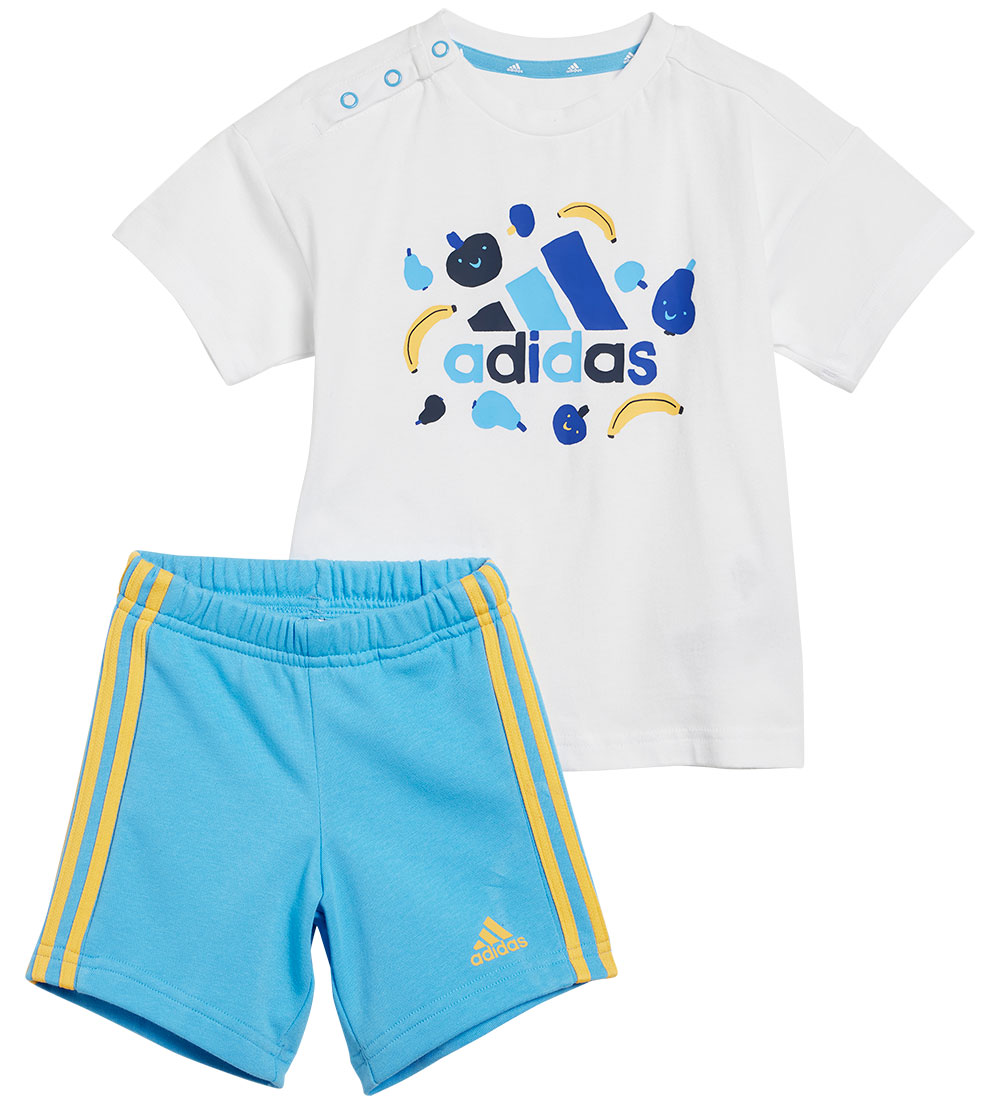 adidas Performance Shortssæt - I Fruit T - Hvid/Blå