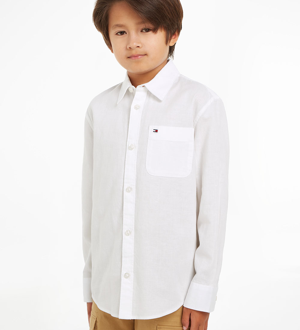 Tommy Hilfiger Skjorte - Hemp - Hvid