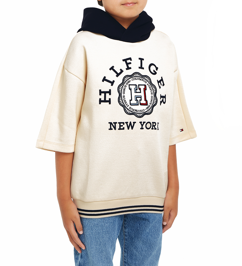Tommy Hilfiger Hættetrøje - Monotype Arch H Seal - Calico