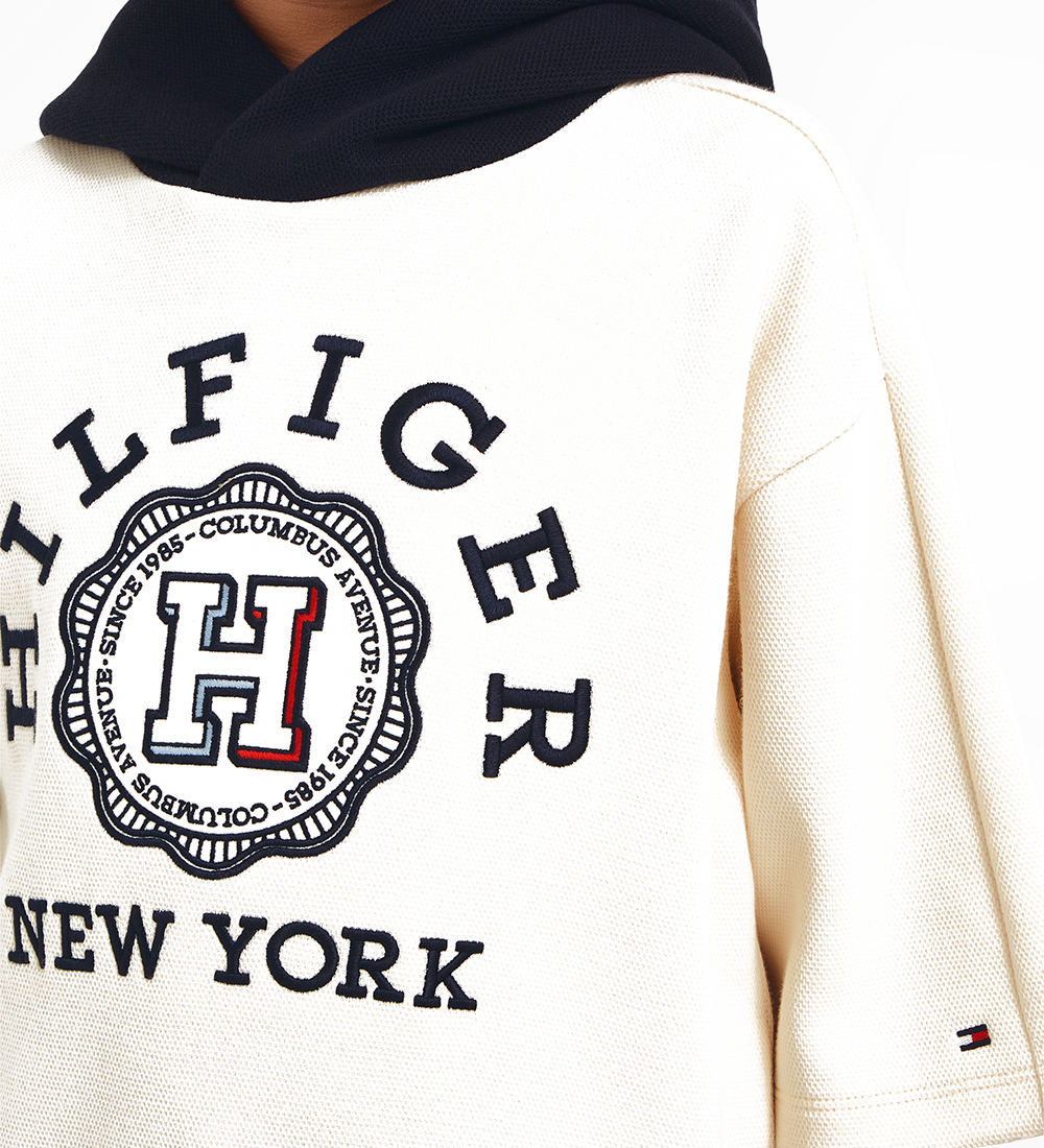Tommy Hilfiger Hættetrøje - Monotype Arch H Seal - Calico