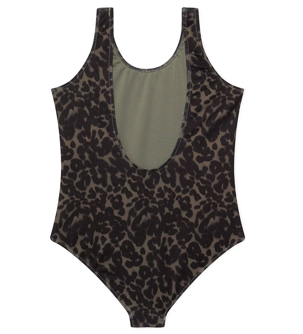 Calvin Klein Badedragt - Leopard Olive Aop