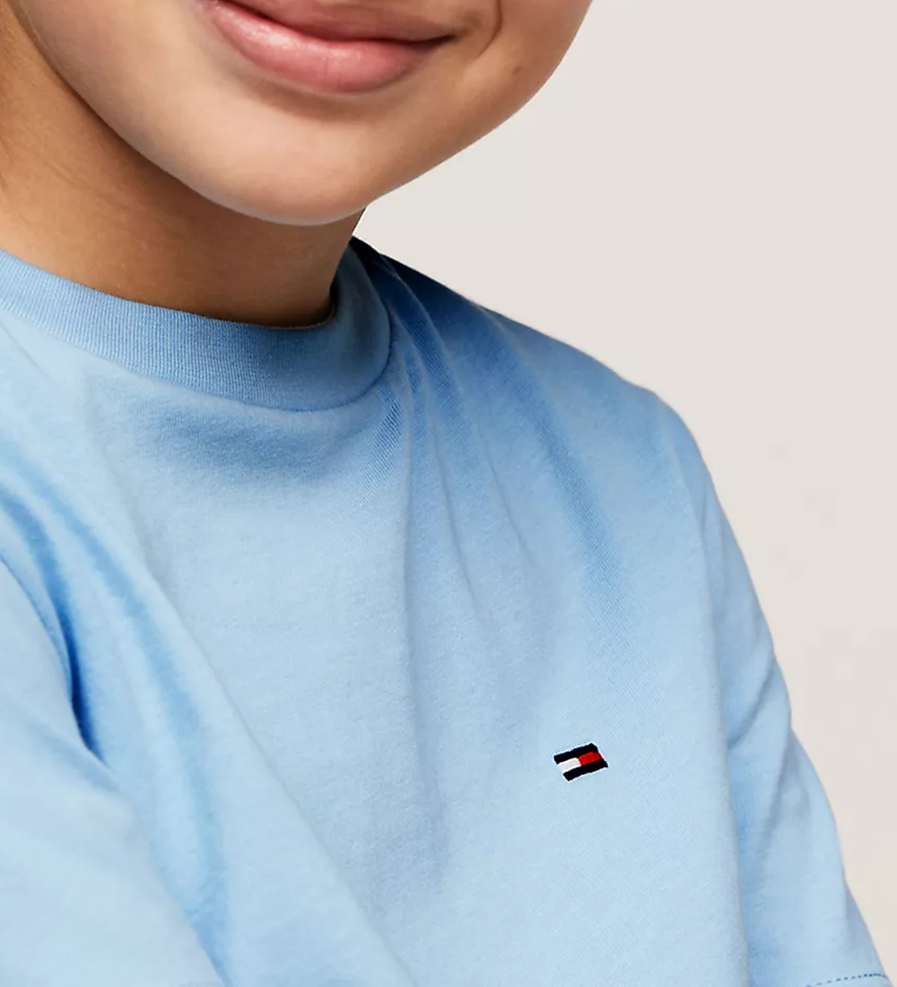 Tommy Hilfiger T-shirts - 2-pak - Well Water Blue/Hvid