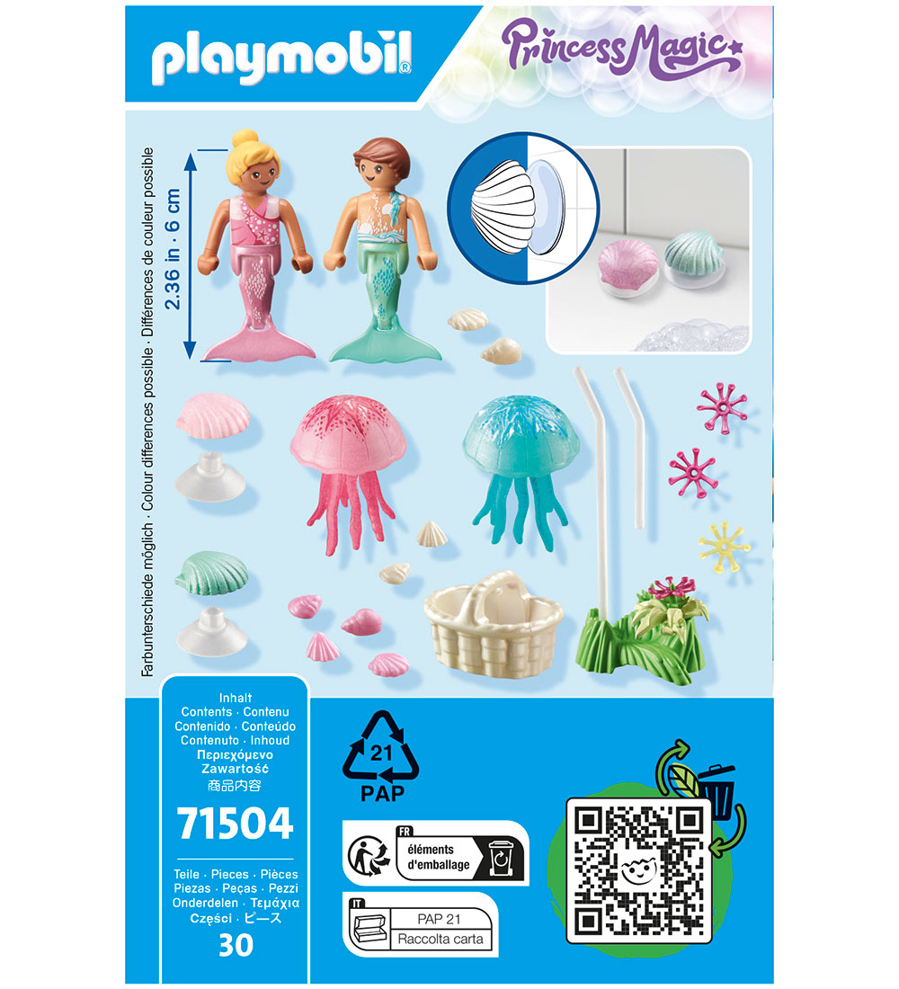 Playmobil Princess Magic - Små Havfruer med Vandmænd - 71504 - 3