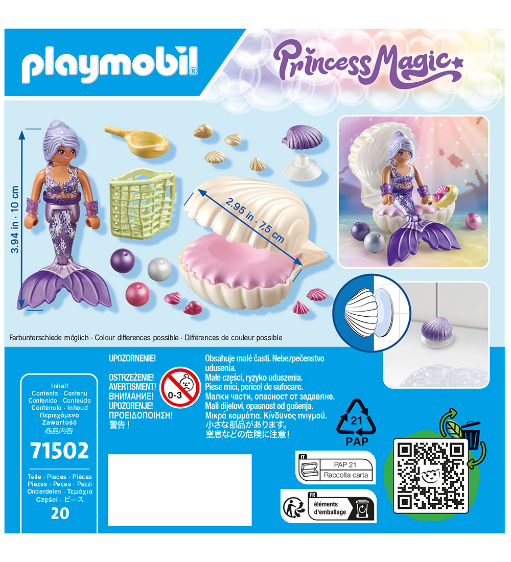 Playmobil Princess Magic - Havfrue med Perlemuslingeskal - 71502