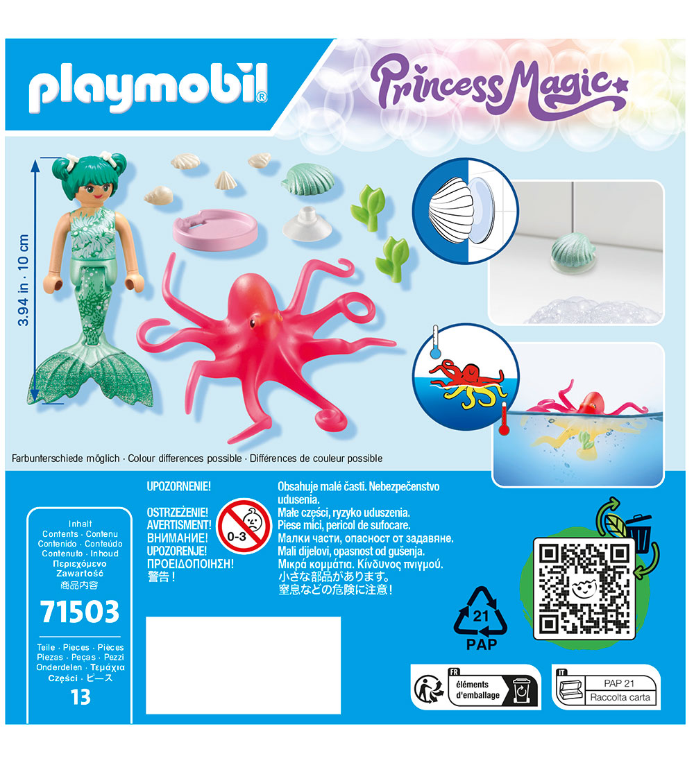 Playmobil Princess Magic - Havfrue m. Blæks... - 71503 - 13 Dele