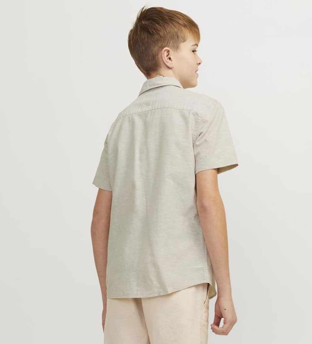 Jack & Jones Skjorte - JjeLinen - Crockery