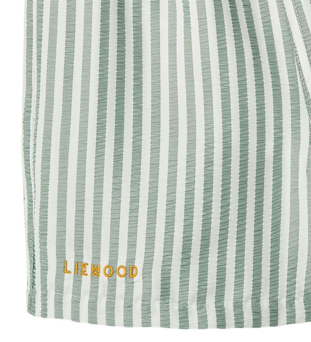 Liewood Badeshorts - Duke - UV40+ - Stripe Peppermint/Crisp Whit