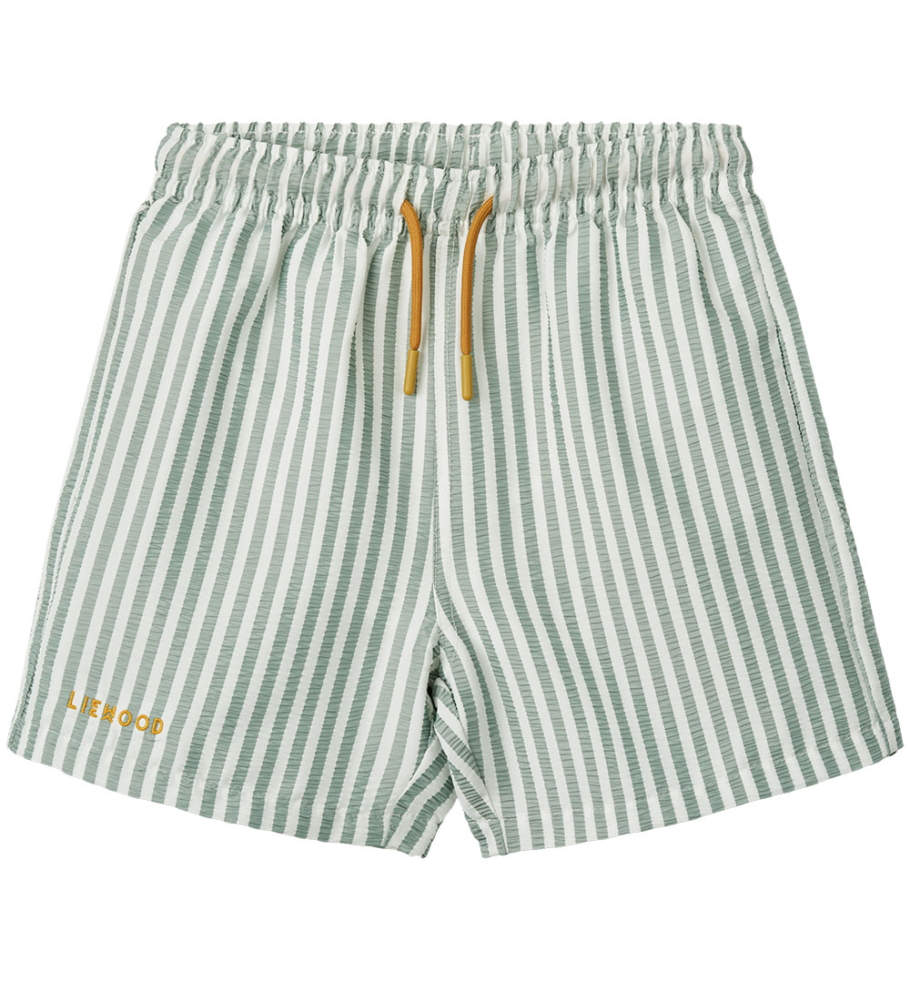 Liewood Badeshorts - Duke - UV40+ - Stripe Peppermint/Crisp Whit
