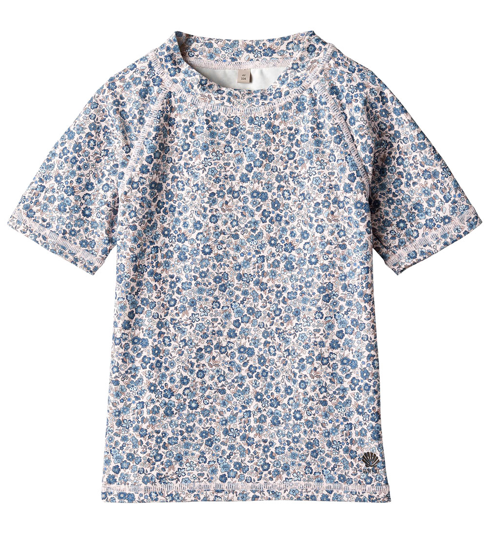Wheat Badebluse - UV40+ - Jackie - Blue Flower Meadow