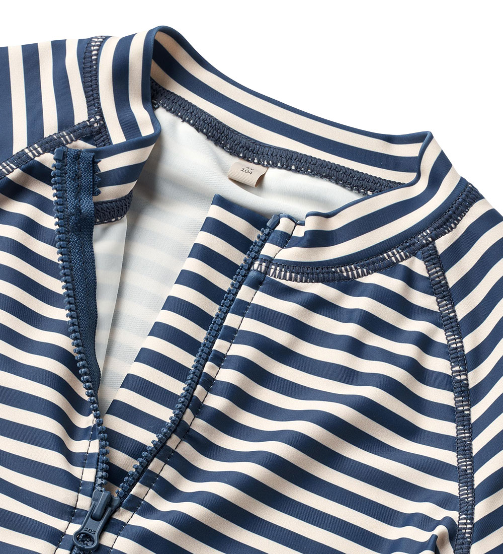 Wheat Badeheldragter - UV40+ - Cas - Indigo Stripe
