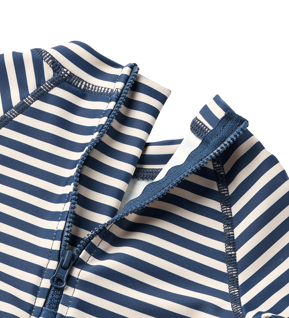 Wheat Badeheldragt - UV40+ - Cas - Indigo Stripe