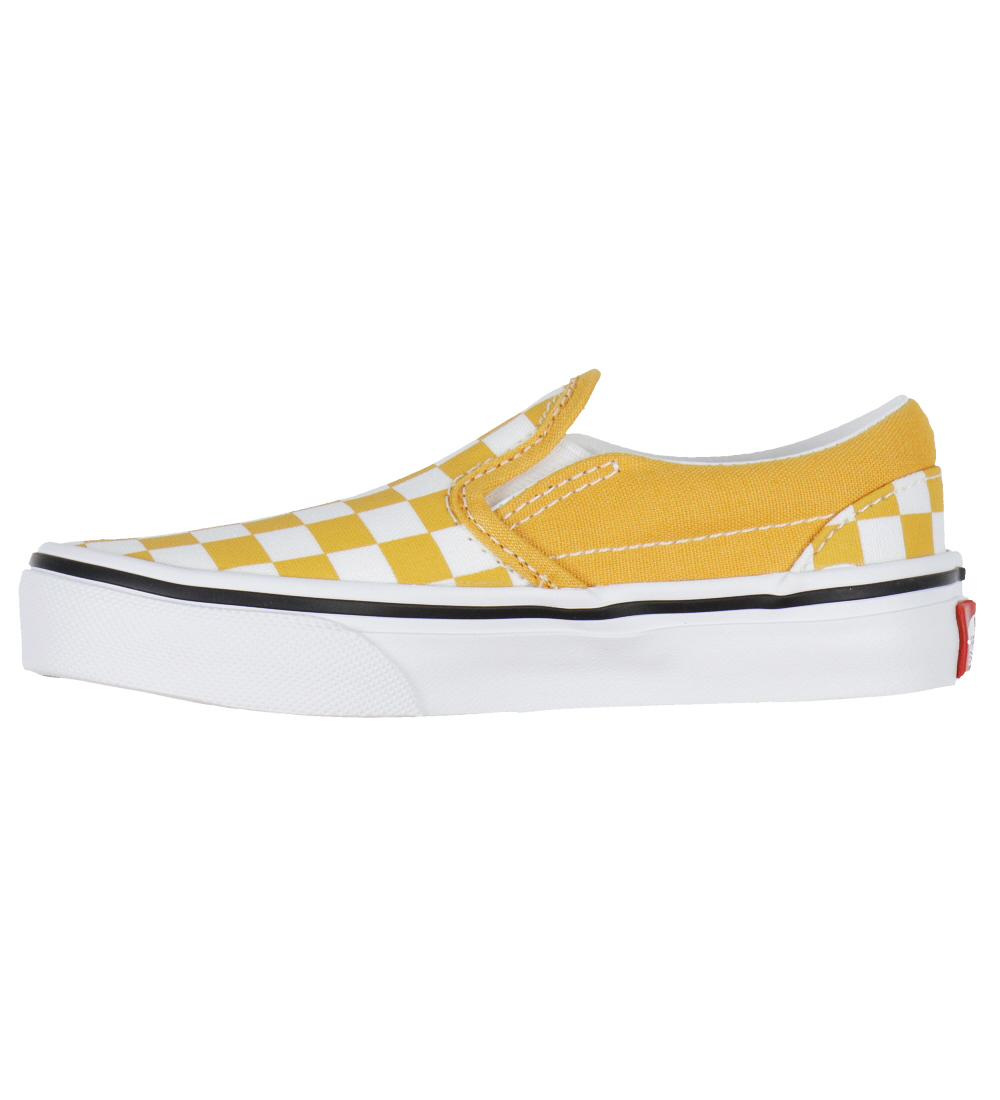 Vans Sko - Classic Slip-On - Checkerboard - Golden Glow