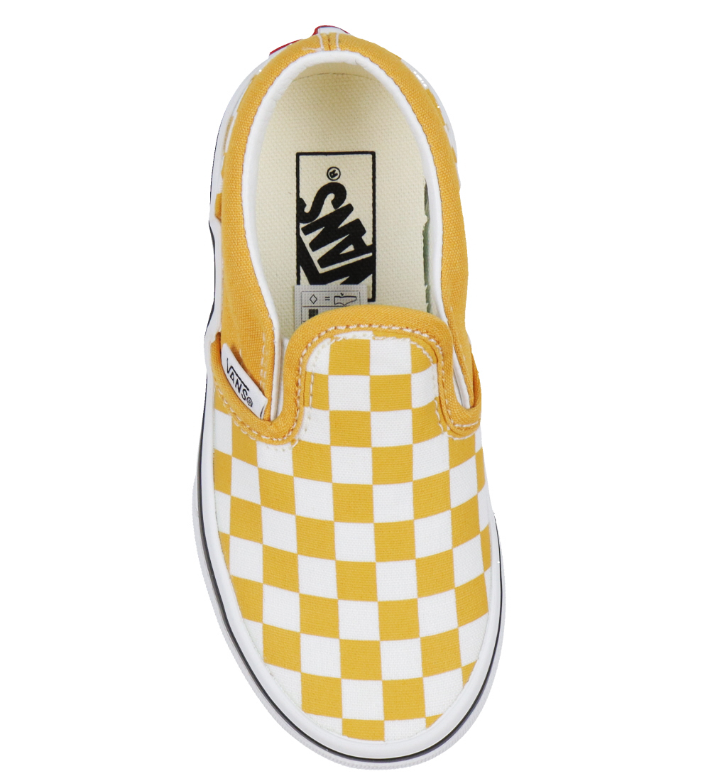 Vans Sko - Classic Slip-On - Checkerboard - Golden Glow
