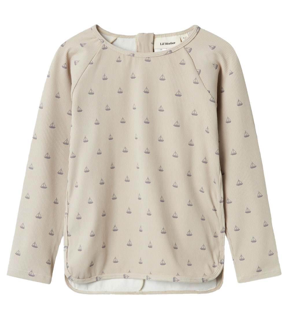 Lil' Atelier Badebluse - NmmFarlo - UV40+ - Pure Cashmere
