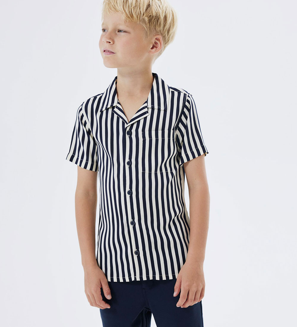 Name It Skjorte - Noos - NkmFerane - Dark Sapphire/Stripes