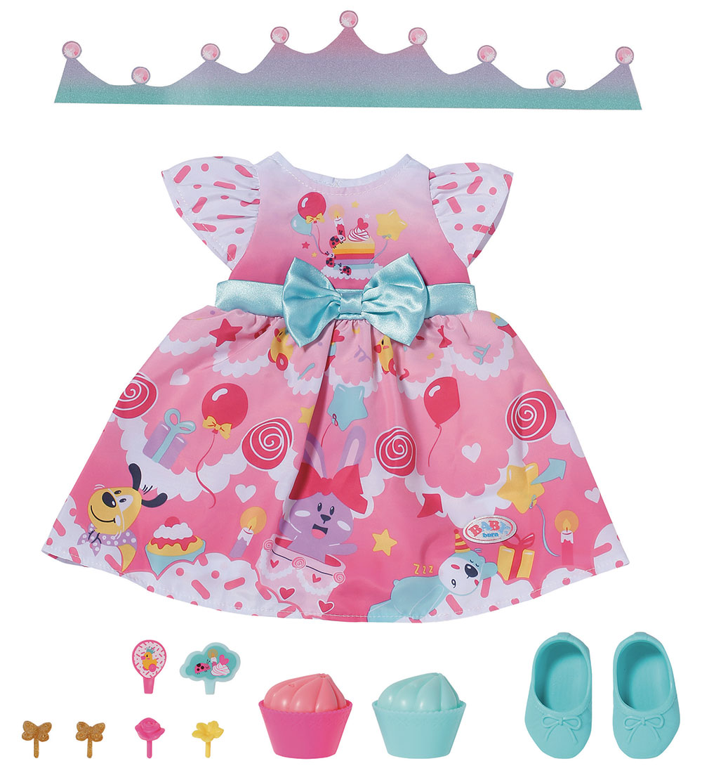 BABY born Deluxe Fødselsdagstøj - 43 cm