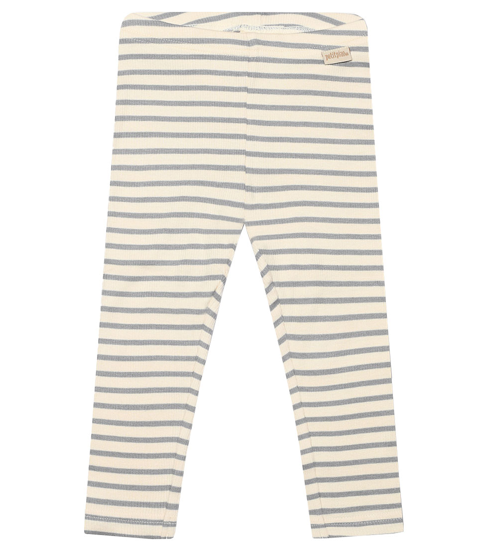 Petit Piao Leggings - Rib - Modal - Blue Mist