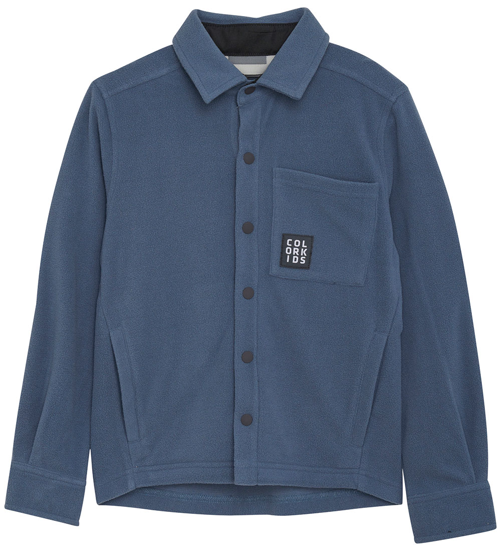 Color Kids Fleecejakke - Vintage Indigo