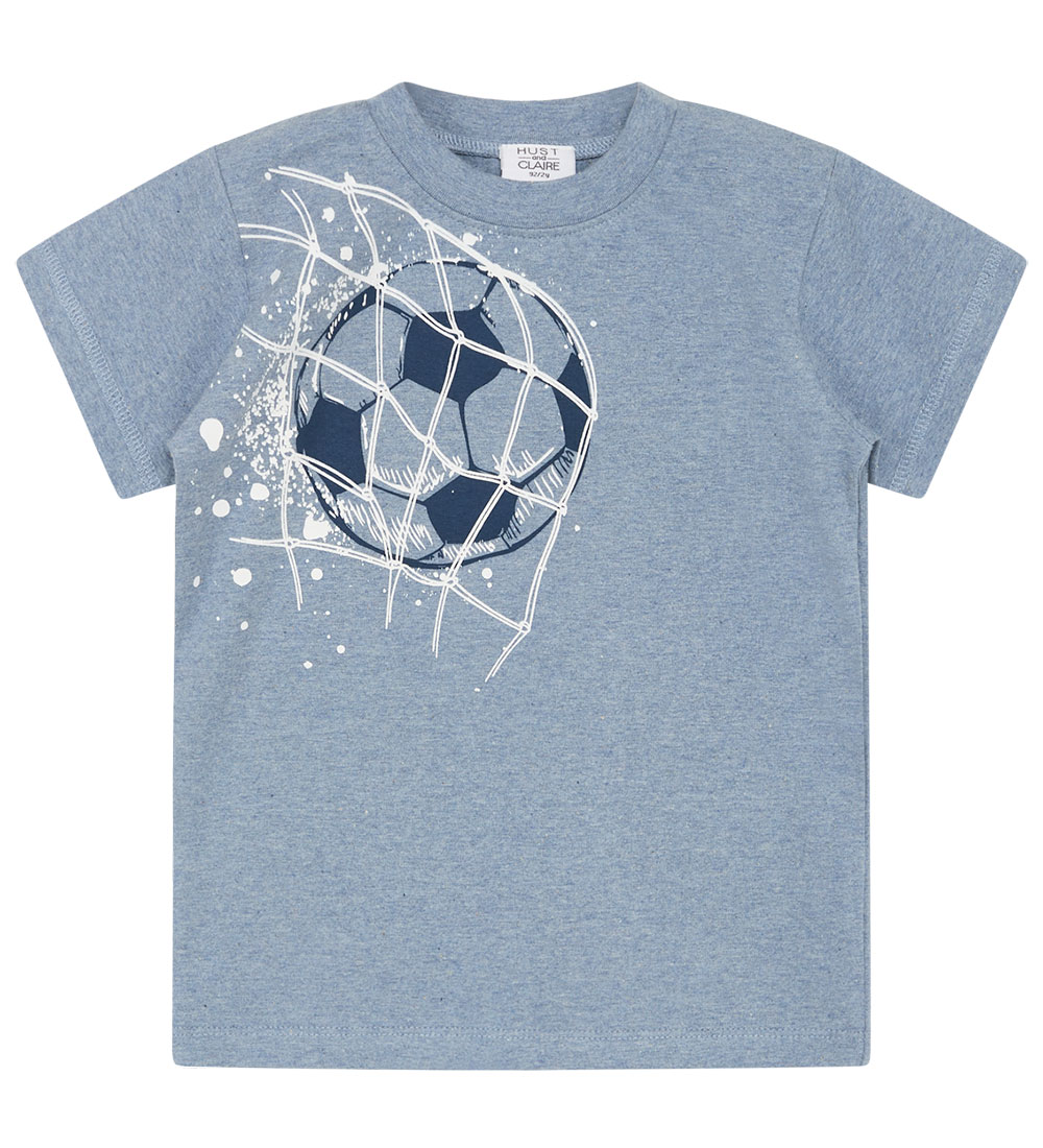 Hust and Claire T-shirt - HCArthur - Blue Fog Melange