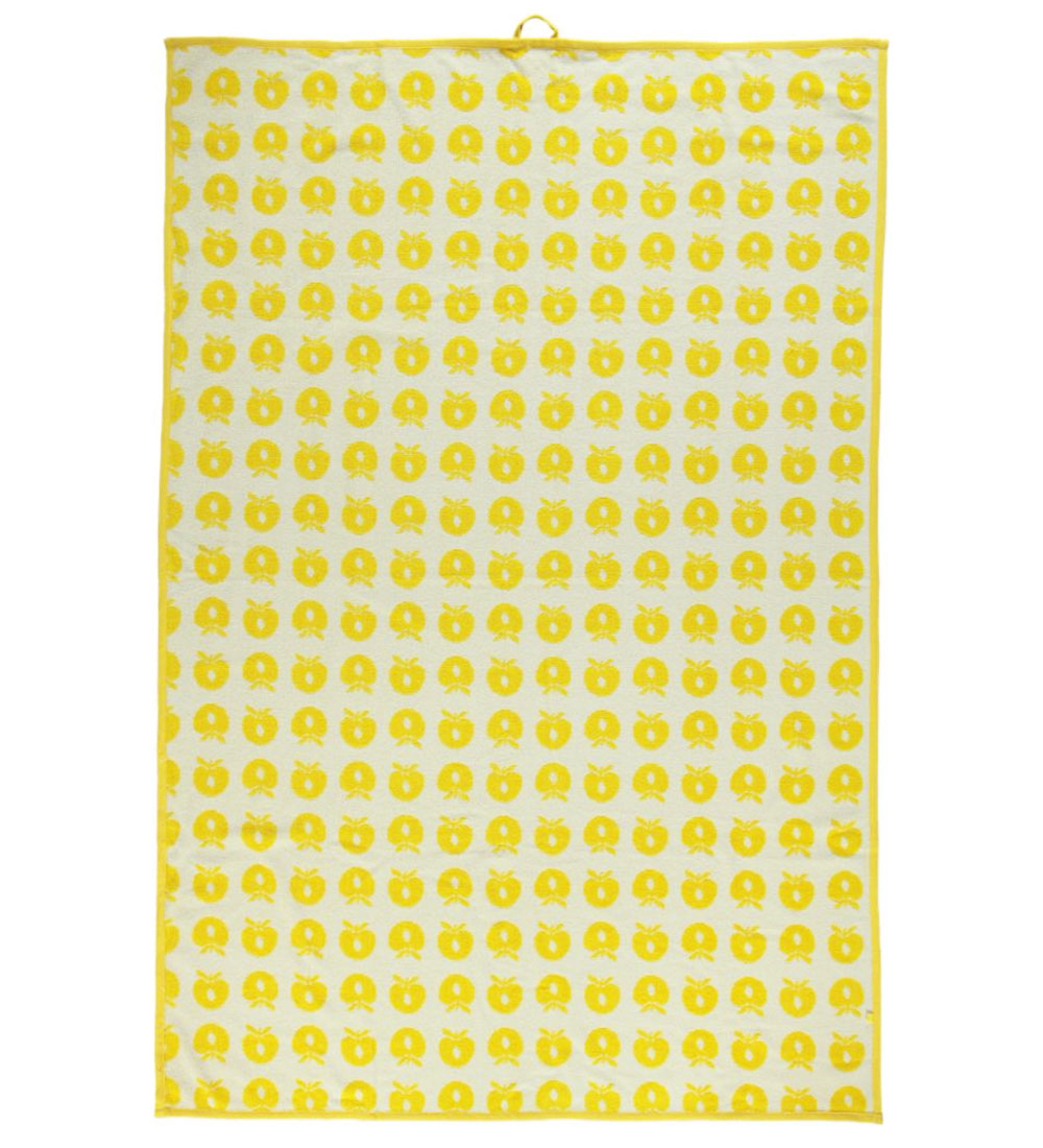 Småfolk håndklæde - 100 x 150 - Gul
