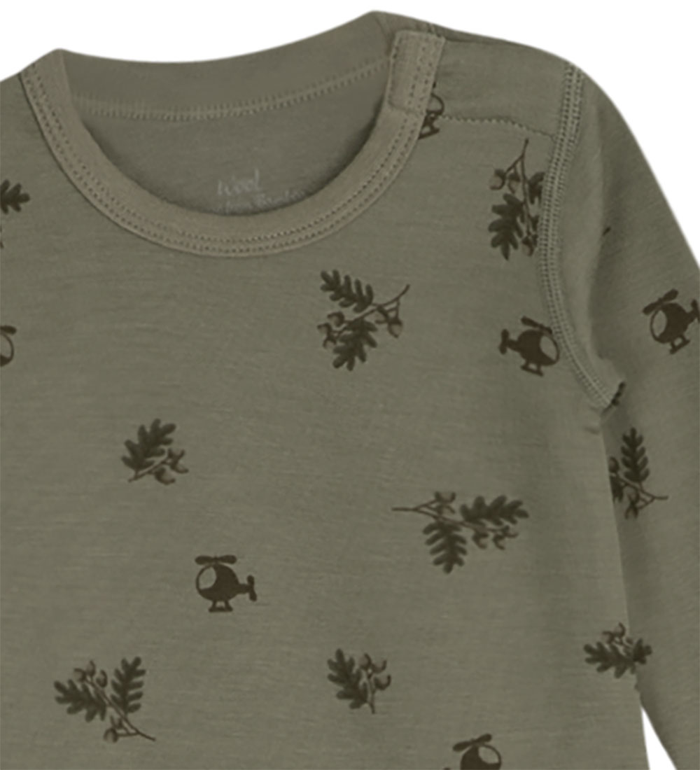 Hust and Claire Body l/æ - Uld/Bambus - Baloo-HC - Khaki