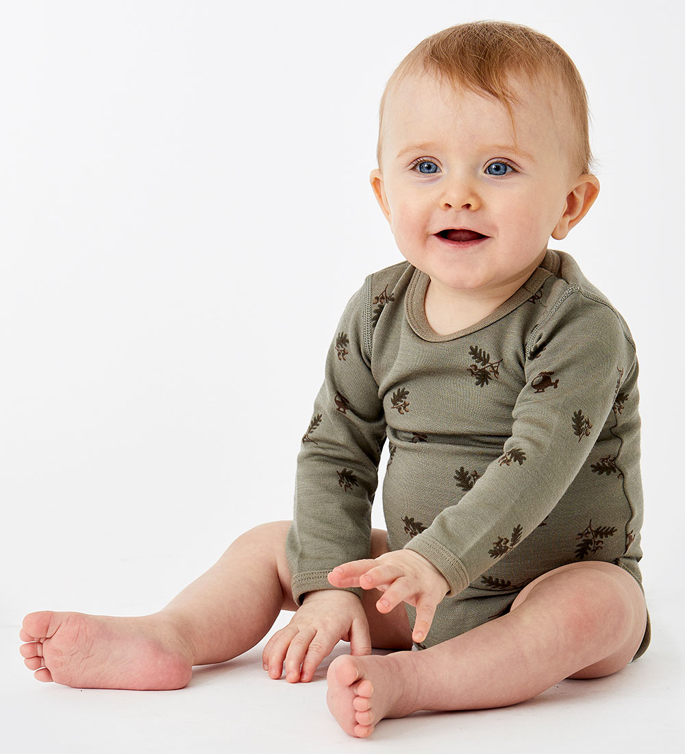 Hust and Claire Body l/æ - Uld/Bambus - Baloo-HC - Khaki