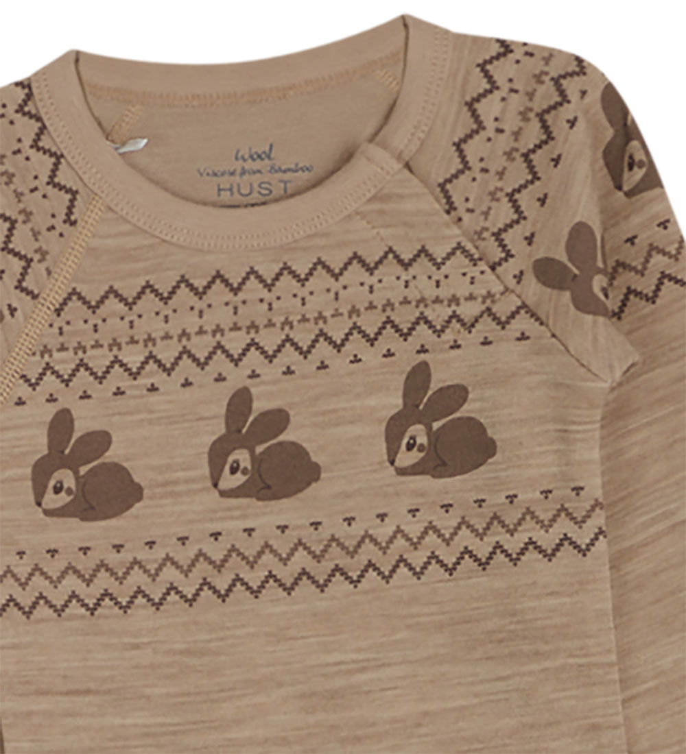Hust and Claire Body l/æ - Uld/Bambus - Basti-HC - Biscuit Melan