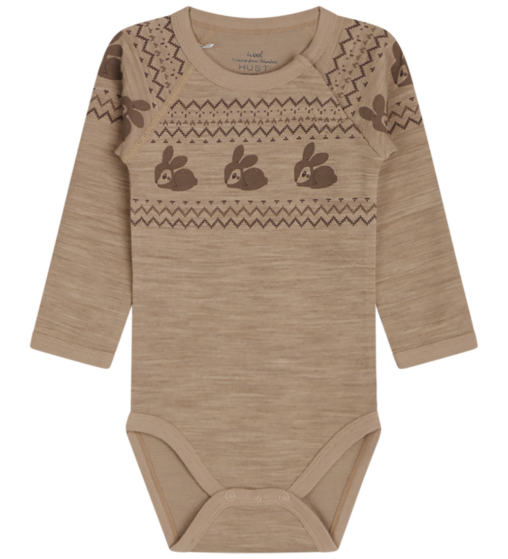 Hust and Claire Body l/æ - Uld/Bambus - Basti-HC - Biscuit Melan