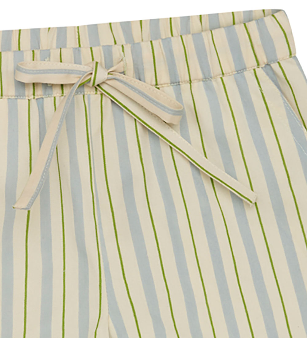 Flöss Shorts - Bobby - Blue/Green Stripes