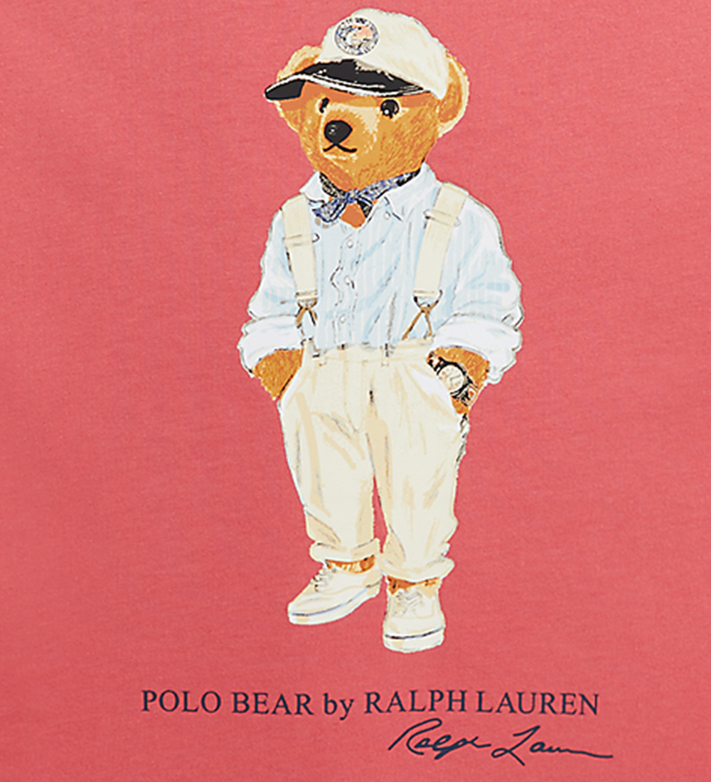 Polo Ralph Lauren T-Shirt - Rød m. Bamse