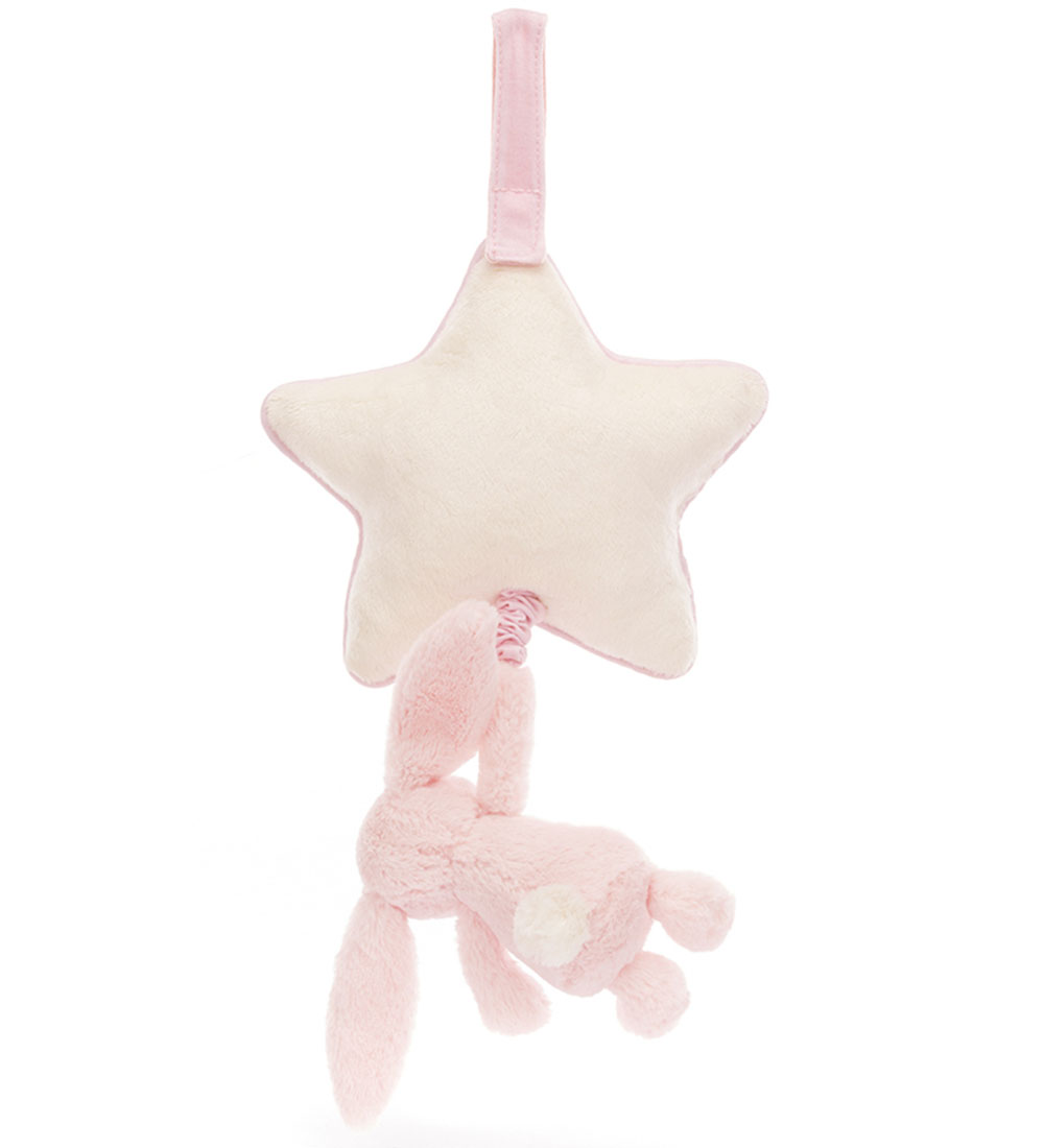 Jellycat Musikuro m. Stjerne - Bashful Bunny - Baby Pink