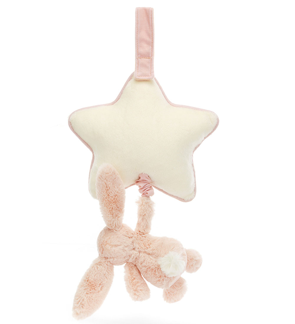 Jellycat Musikuro m. Stjerne - Bashful Bunny - Blush