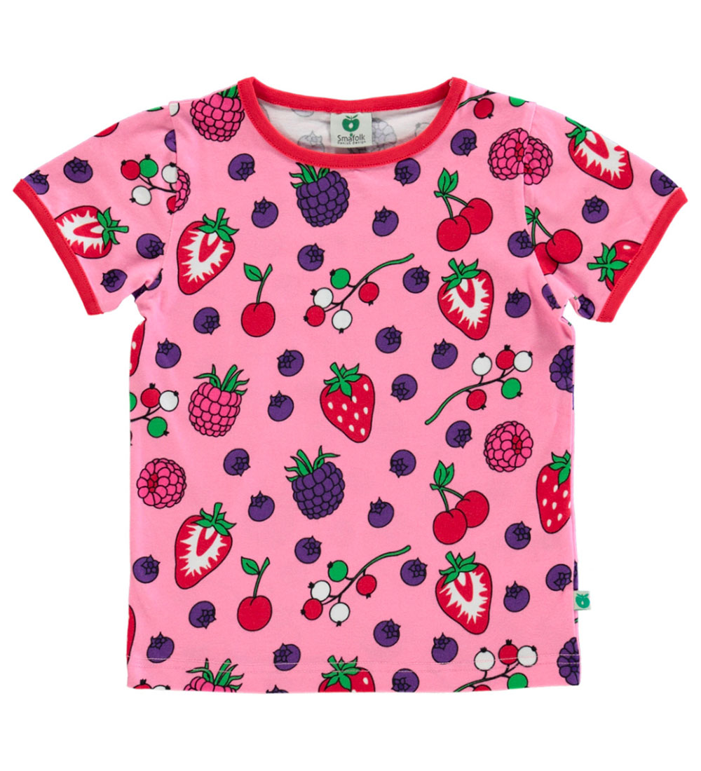 Småfolk T-shirt - Sea Pink m. Bær