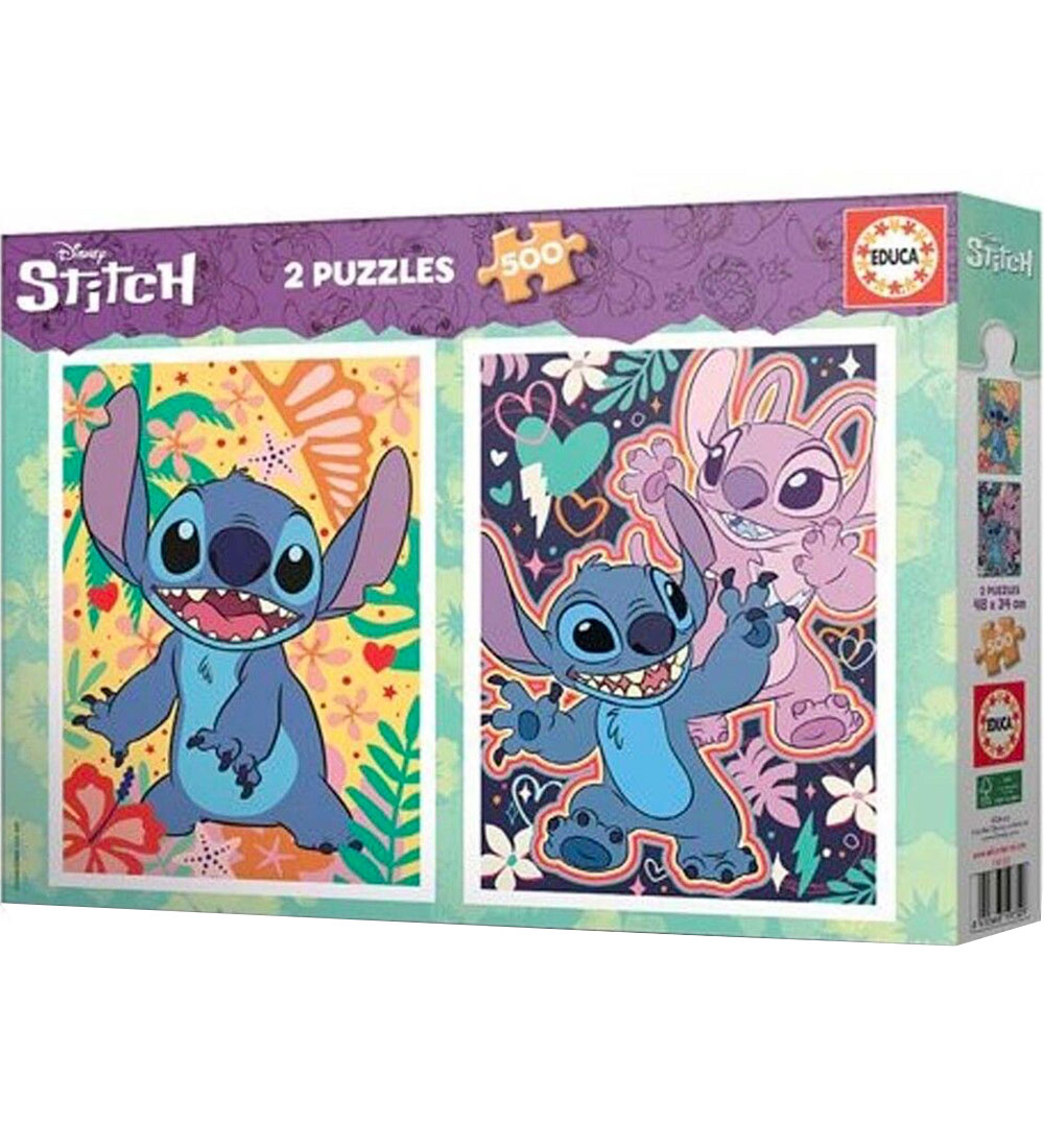 Educa Puslespil - 2x500 - Stitch