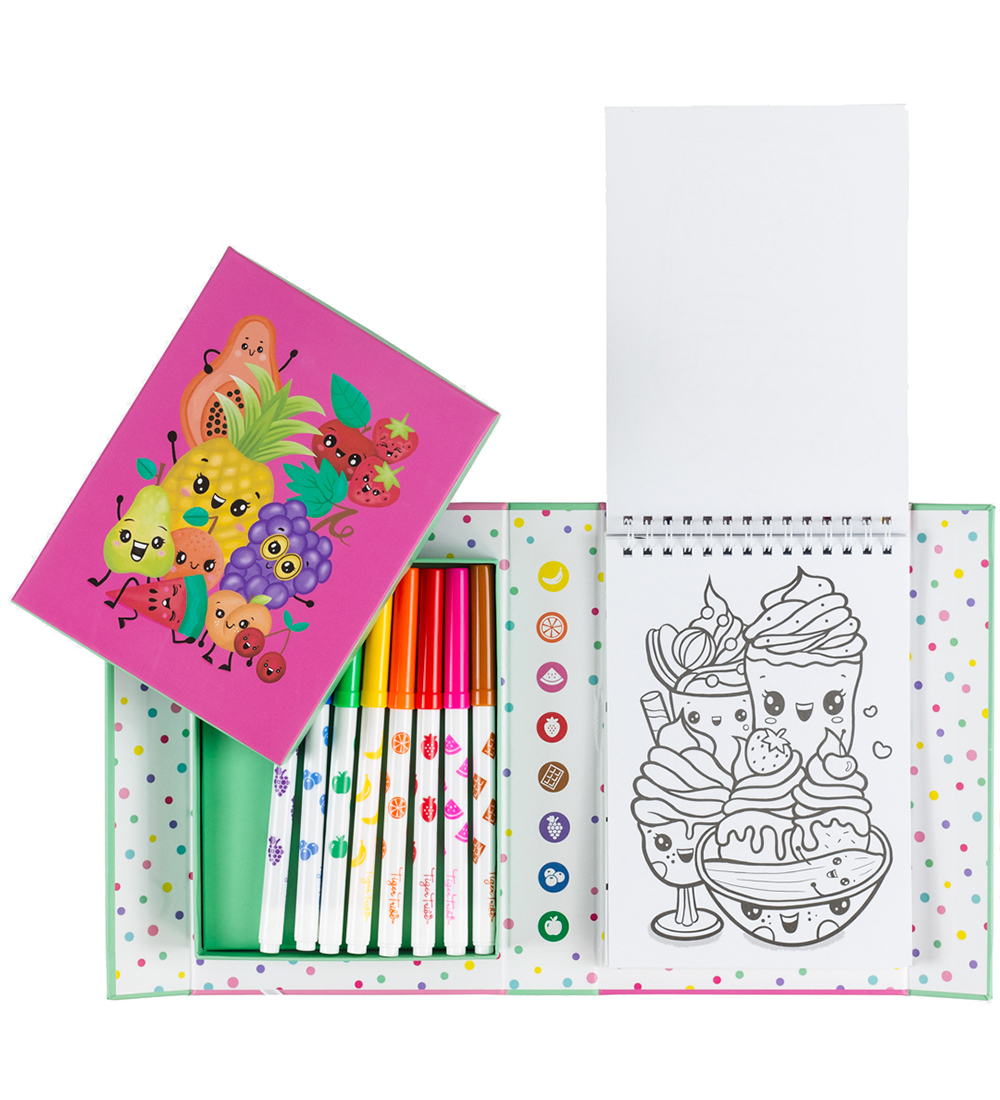 Tiger Tribe Farvesæt - Scented Colouring - Fruity Cutie