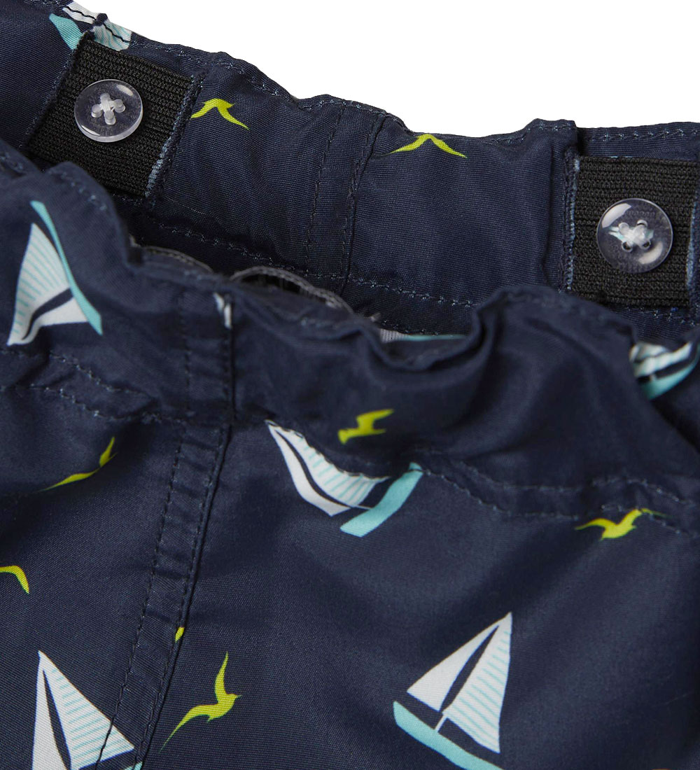 Name It Badeshorts - NkmZorro - Dark Sapphire m. Sejlbåde