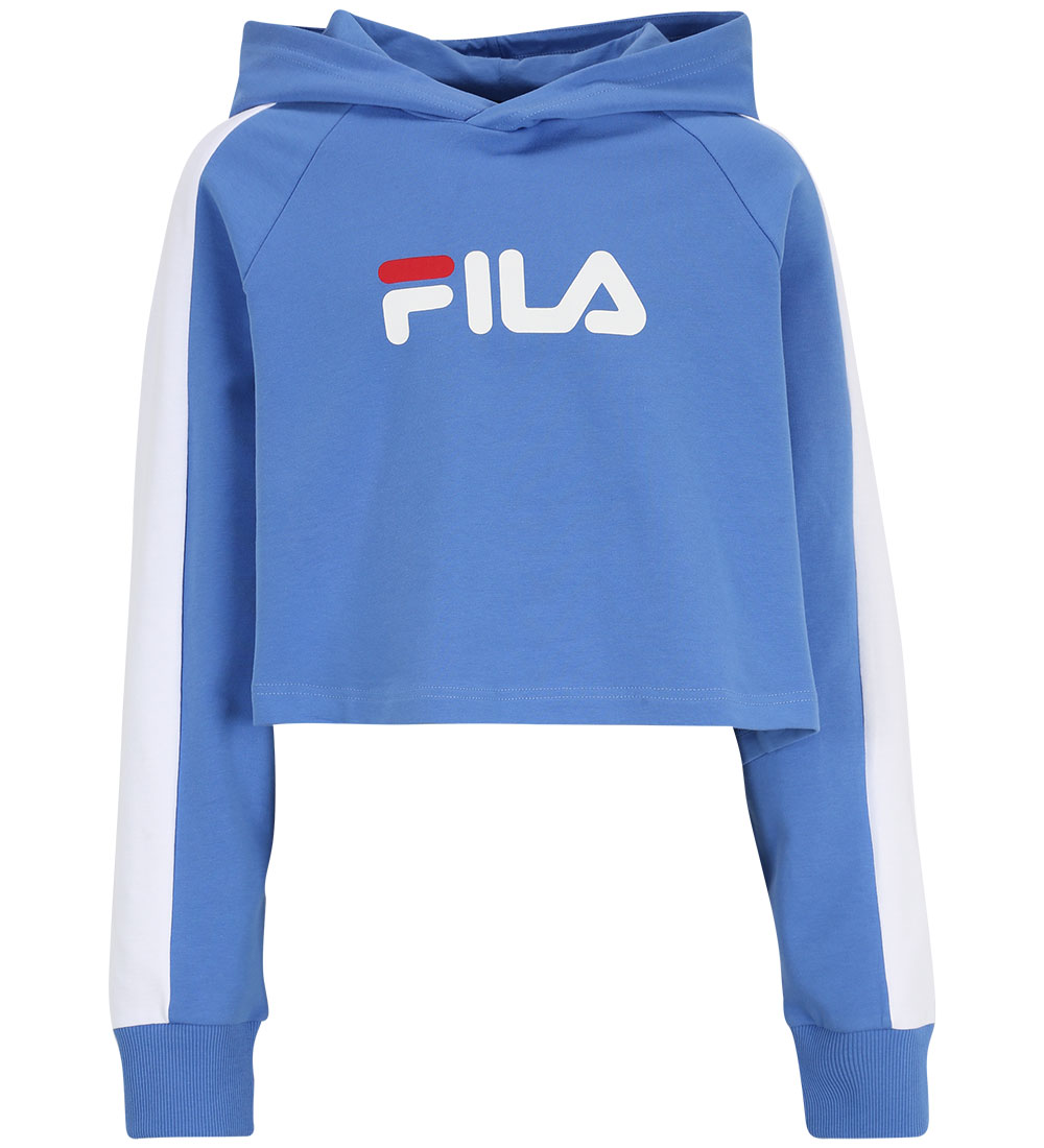 Fila Hættetrøje - Cropped - Lalendorf - Ultramarine/Bright White