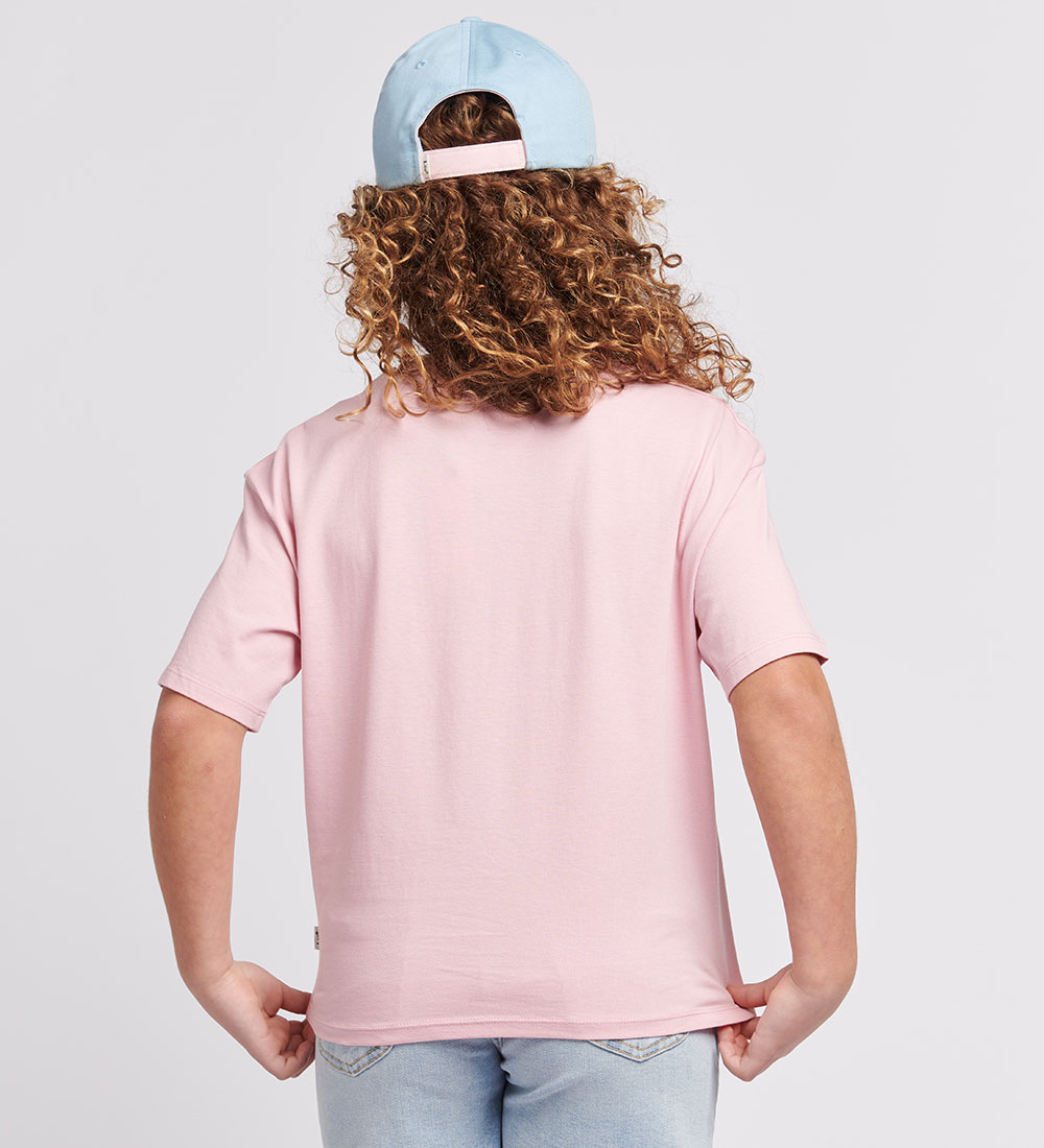 Lee T-Shirt - Check Graphic - Pink Nectar