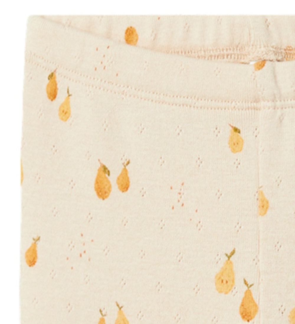 Name It Leggings - NbfFepera - Whisper Pink m. Hulmønster