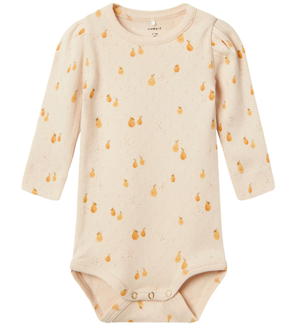 Name It Body L/Æ - NbfFepera - Whisper Pink m. Hulmønster